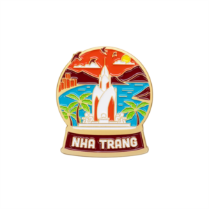 Huy hiệu Tháp trầm Hương Nha Trang 1 (Cam)