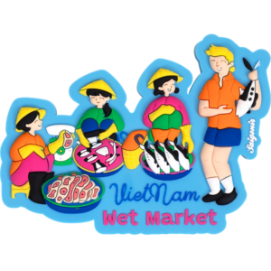 Nam châm hít tủ lạnh Chợ cá