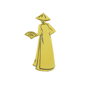 Huy Hiệu Áo Dài - Quạt