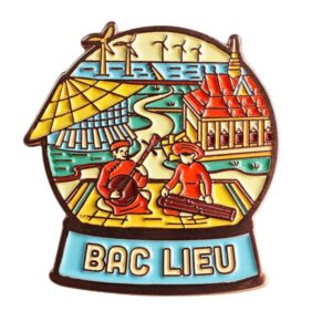 Huy hiệu Bạc Liêu (quạt gió, đờn ca tài tử)