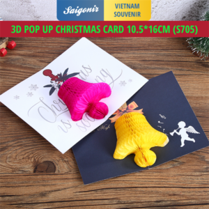 Thiệp 3D Thiệp pop-up Noel - Thiệp giấy Xmas Card Christmas Card thiệp Giáng sinh Saigonir cao cấp 10.5x16cm Đa dạng mẫu mã [S705]