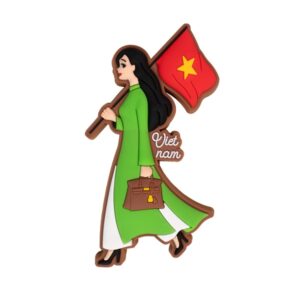 Nam châm hít tủ lạnh Cô gái áo dài Xanh