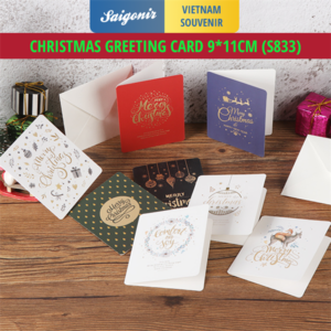 Thiệp giáng sinh 9x11cm Saigonir - Xmas Card Christmas Card Thiệp giấy chúc mừng Noel - Giấy dày cao cấp Đa dạng mẫu mã - [S833]