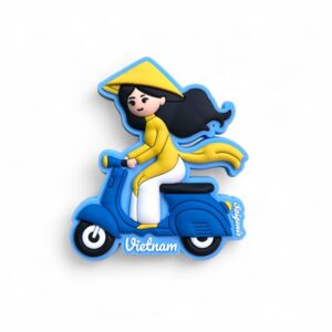Nam châm hít tủ lạnh Cô gái Vespa
