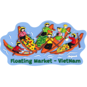 Nam châm hít tủ lạnh Chợ nổi