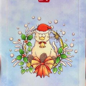Thẻ hành lý In hình Mèo Noel