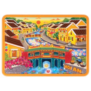 Nam châm kim loại dập nổi Hình Hội An 1