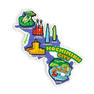 Nam châm hít tủ lạnh bản đồ Hồ Chí Minh