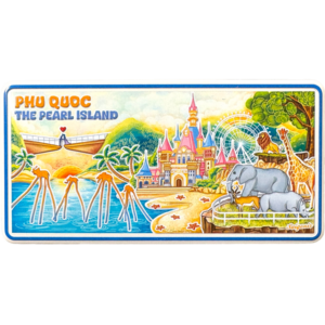 Nam châm kim loại dập nổi Đảo Ngọc Phú Quốc (Pearl Island)