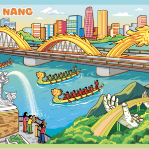 Nam châm kim loại dập nổi Hình Đà Nẵng 1