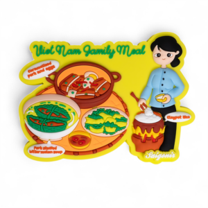 Nam châm hít tủ lạnh Mâm cơm canh khổ qua