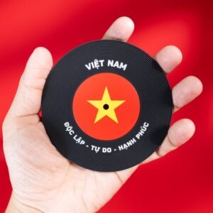 Lót ly PVC in hình Cờ Việt Nam