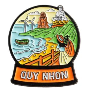 Huy hiệu Quy Nhơn (eo biển, tượng Phật)