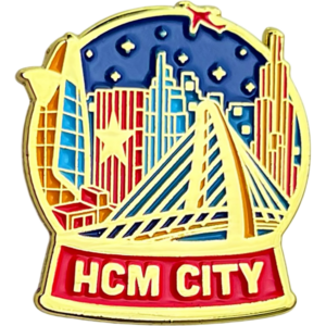 Huy hiệu Thành phố Hồ Chí Minh (cầu Ba Son, tòa nhà)