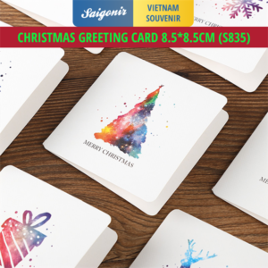 Thiệp giáng sinh 8.5x8.5cm Thiệp giấy Xmas Card Thiệp chúc mừng Noel Saigonir Giấy dày cao cấp Đa dạng mẫu mã [S835]