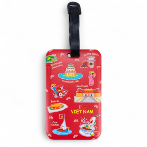 Thẻ hành lý In Việt Nam Icon nền Đỏ