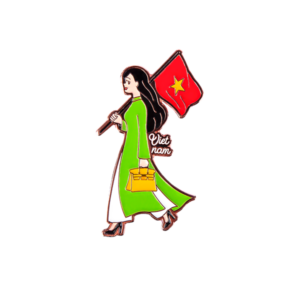 Huy hiệu Cô gái Áo dài Xanh Lá