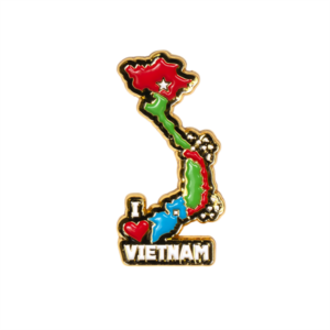 Huy hiệu Bản đồ Việt Nam (nhiều màu)