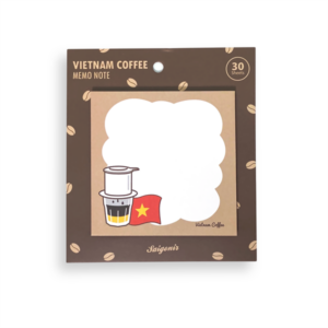 Giấy ghi chú Mẫu Cafe Vuông Nâu